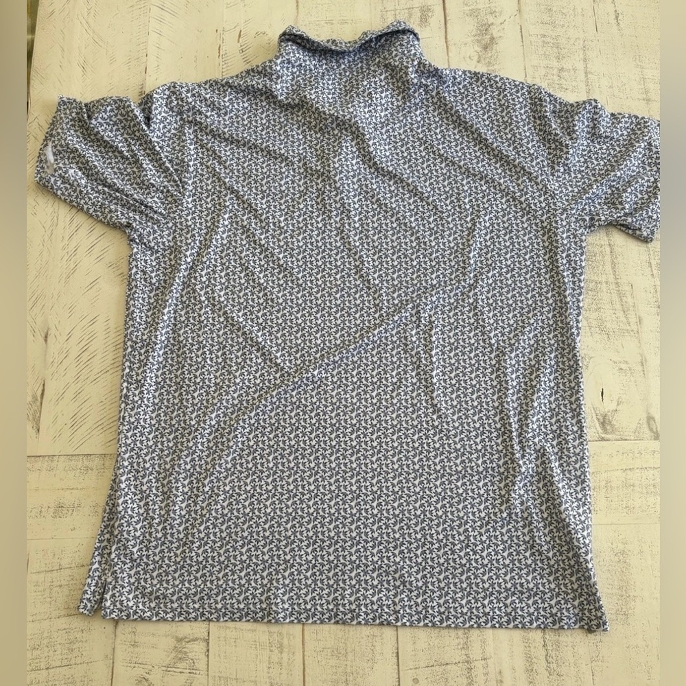 Anderson Ord Polo Shirt Mens XL Floral Short Sleeve Golf Performance Logo - Picture 7 of 8